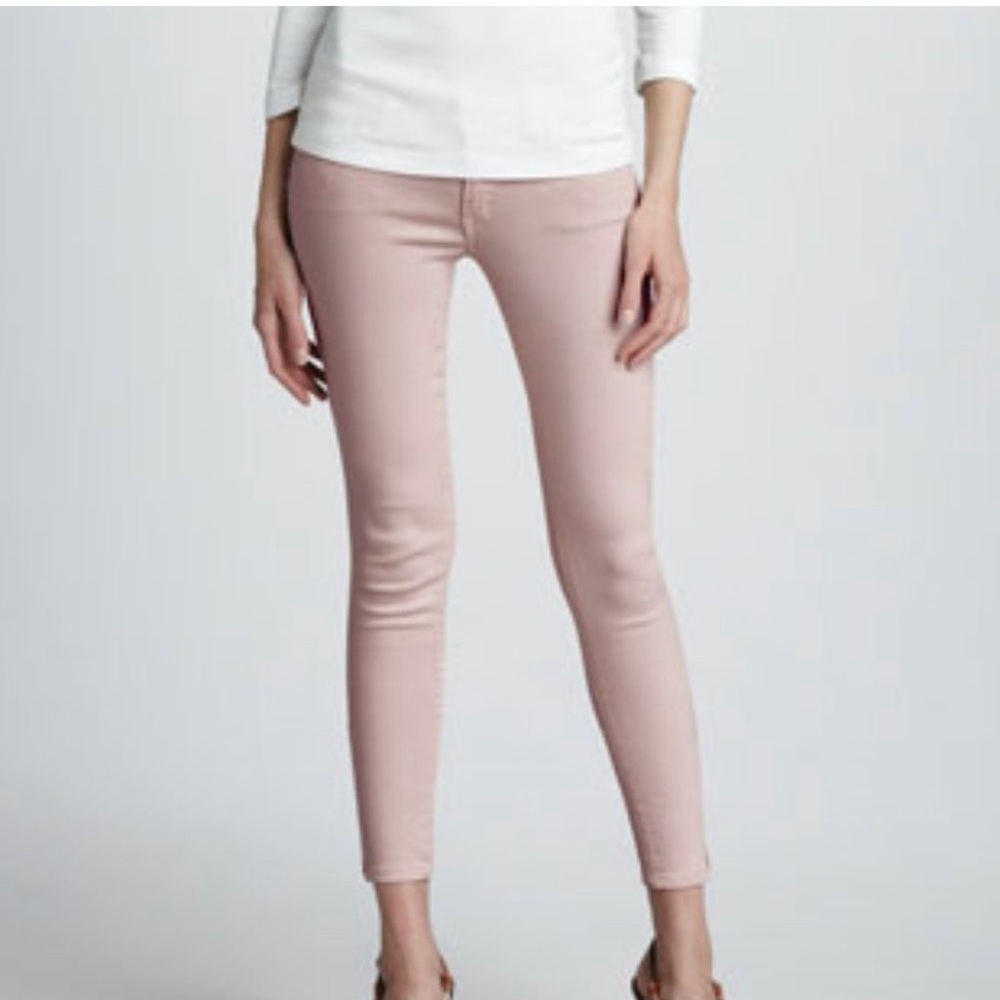Mother Jeans The Looker Zip Ankle Dahlia Ivory 28